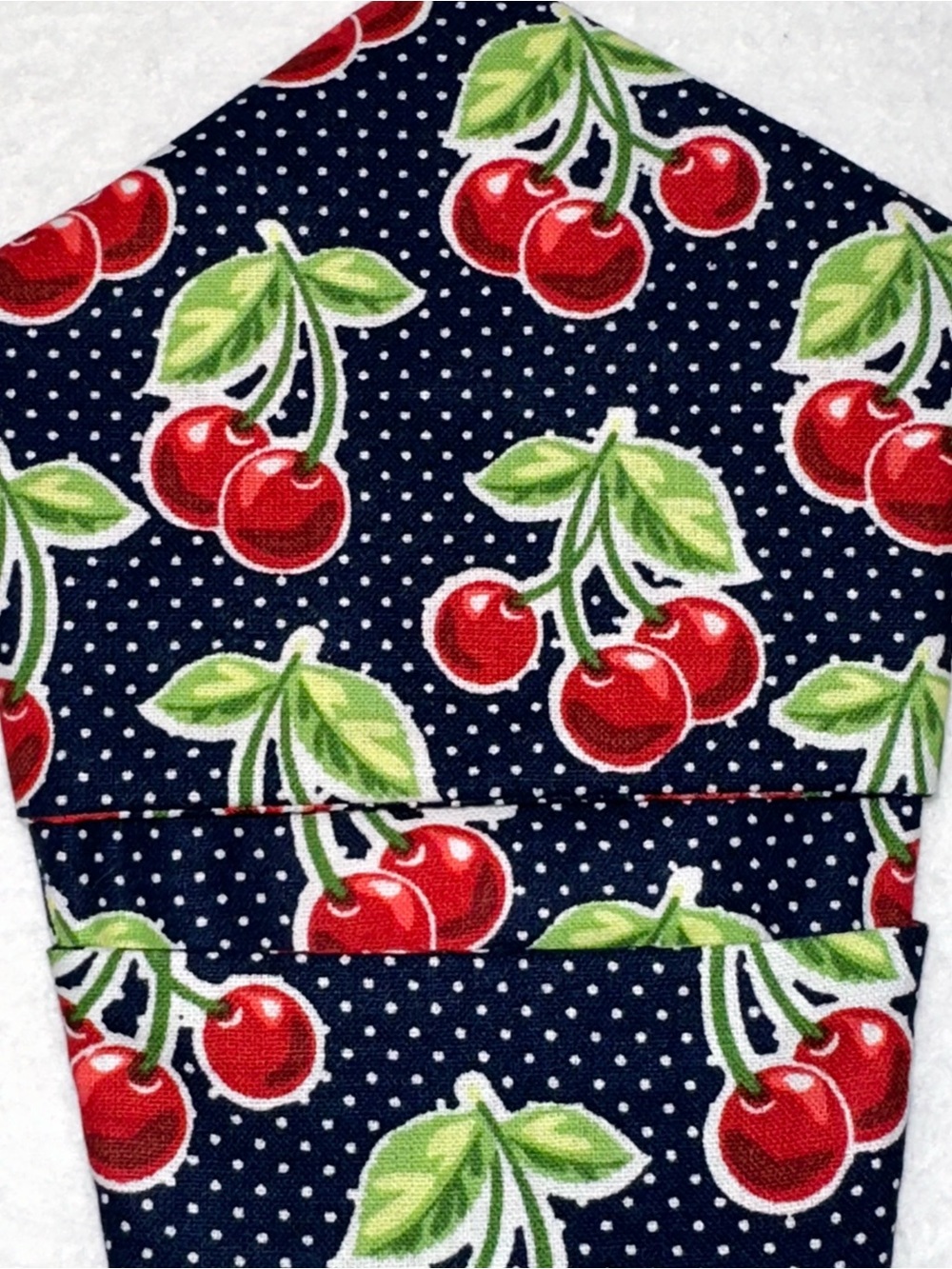 Cherries The Handler Mini Pot Holder Handmade - Picture 4 of 6